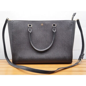 Tory Burch Black Saffiano Robinson Handbag Crossbody